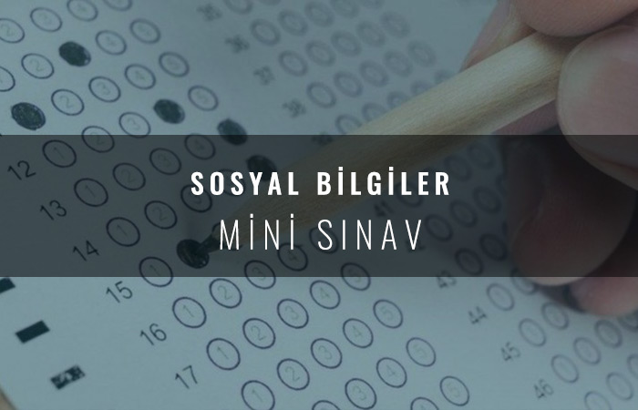 Sosyal Bilgiler - Mini Sınav