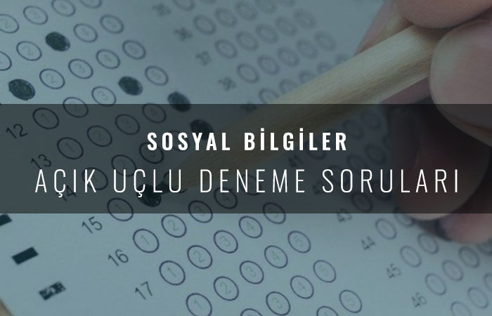 7.Sınıf Açık Uçlu Deneme Soruları